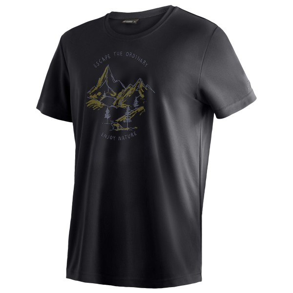 Maier Sports - Dieter Print - Funktionsshirt Gr 3XL schwarz von Maier Sports