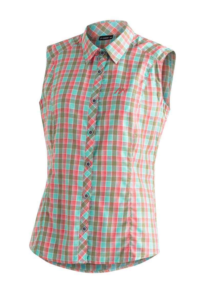 Maier Sports Funktionsbluse »Paloma«, Karierte, ärmellose Bluse für Wandern, Reisen und Freizeit von Maier Sports