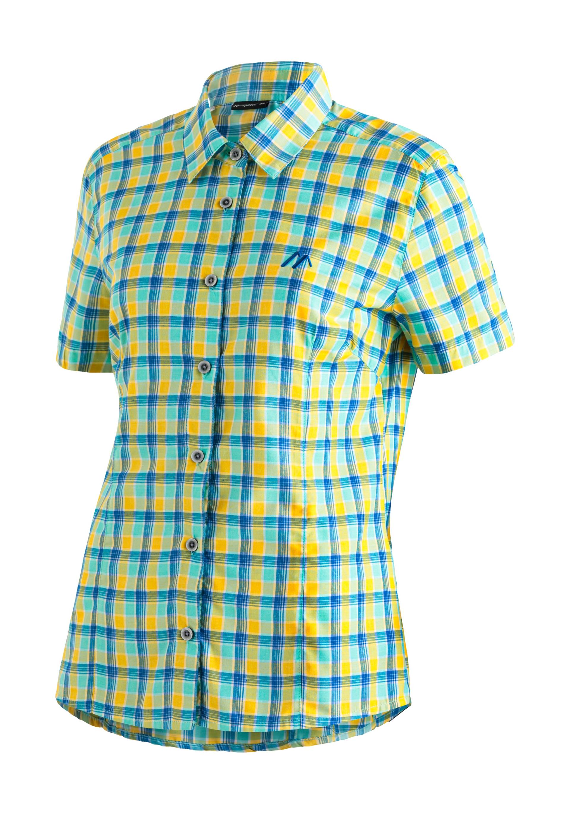 Maier Sports Funktionsbluse »Philina«, Karierte Kurzarm-Bluse für Wandern, Reisen und Freizeit von Maier Sports