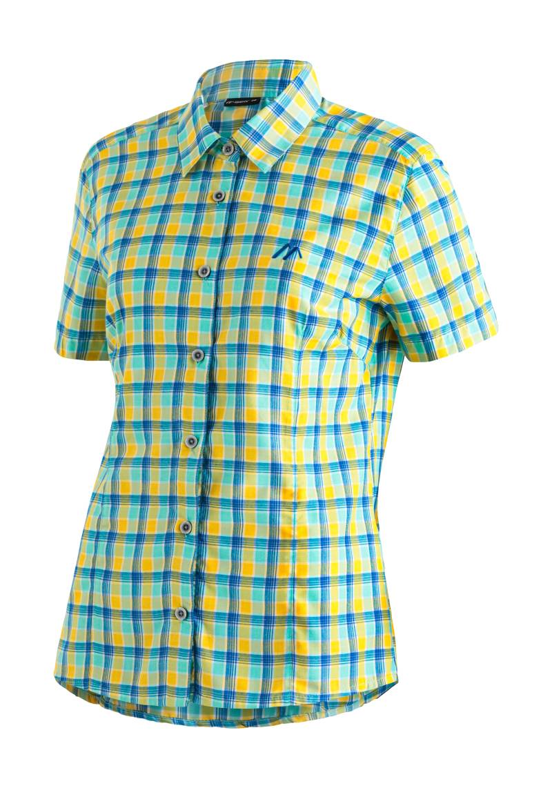Maier Sports Funktionsbluse »Philina«, Karierte Kurzarm-Bluse für Wandern, Reisen und Freizeit von Maier Sports