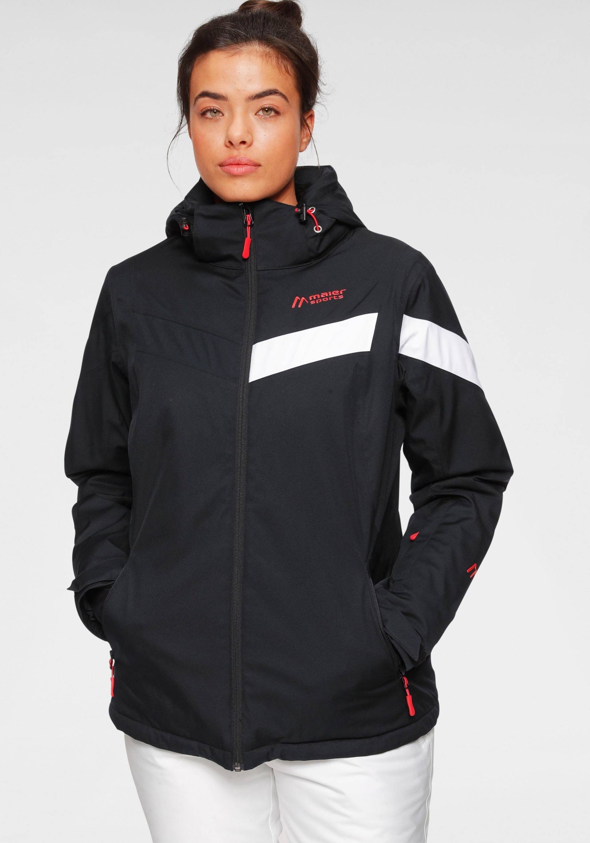 Maier Sports Skijacke »Ski Jacke wattiert Damen«, mit Kapuze, Wasser & winddicht & atmungsaktiv in grossen Grössen Maier Sports Skijacke »Ski Jacke wattiert Damen«, mit Kapuze, Wasser & winddicht & atmungsaktiv in grossen Grössen von Maier Sports