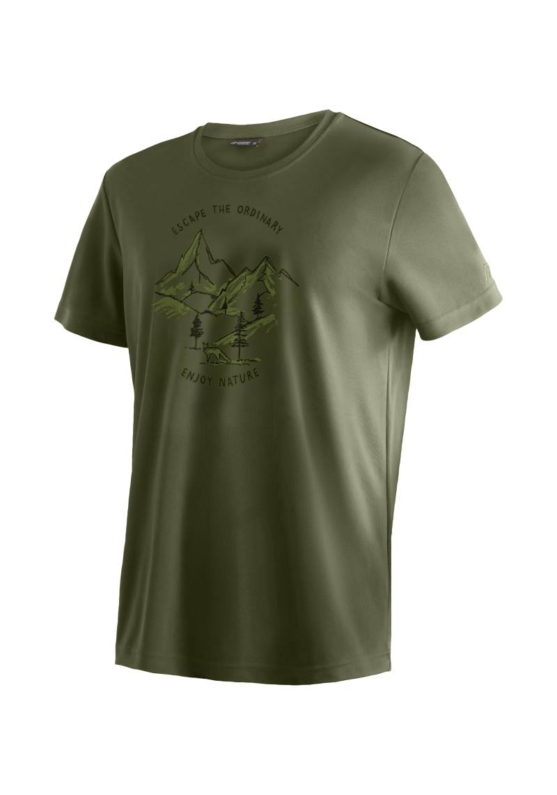 Maier Sports T-Shirt »Dieter Print«, Herren Funktionsshirt, Freizeitshirt mit Aufdruck, Regular Fit von Maier Sports