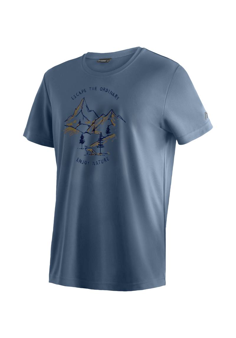 Maier Sports T-Shirt »Dieter Print«, Herren Funktionsshirt, Freizeitshirt mit Aufdruck, Regular Fit von Maier Sports