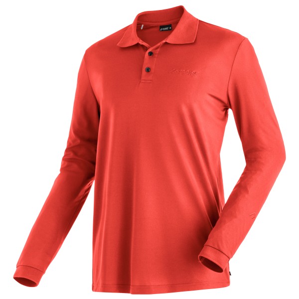 Maier Sports - Ulrich L/S - Polo-Shirt Gr L rot von Maier Sports