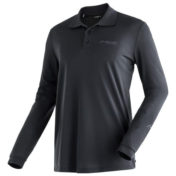 Maier Sports - Ulrich L/S - Polo-Shirt Gr XL schwarz von Maier Sports