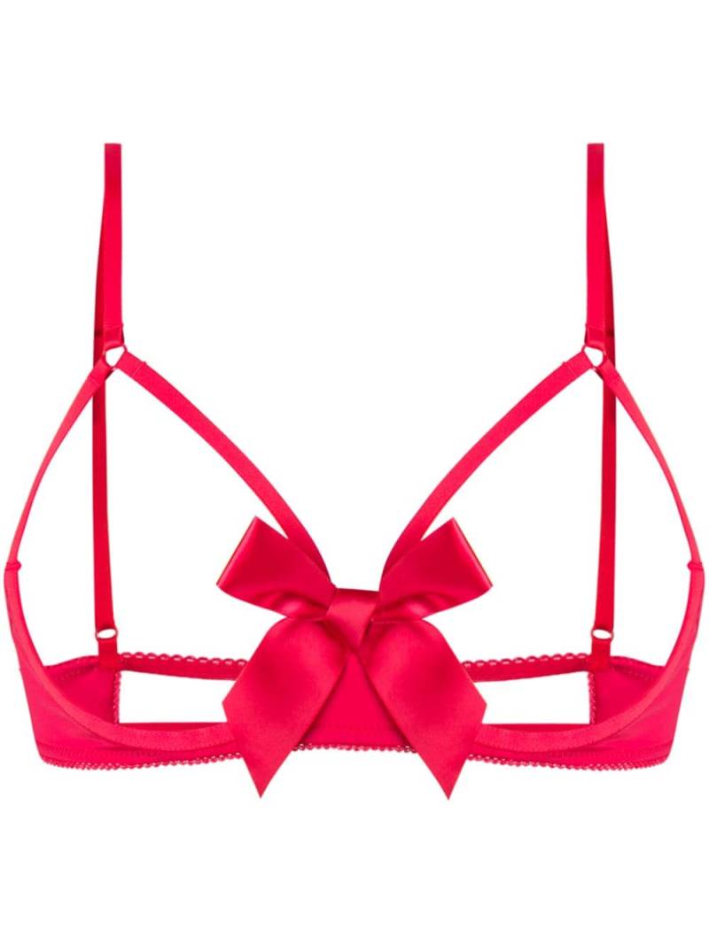 Maison Close Le Petit Secret cupless bra - Red von Maison Close