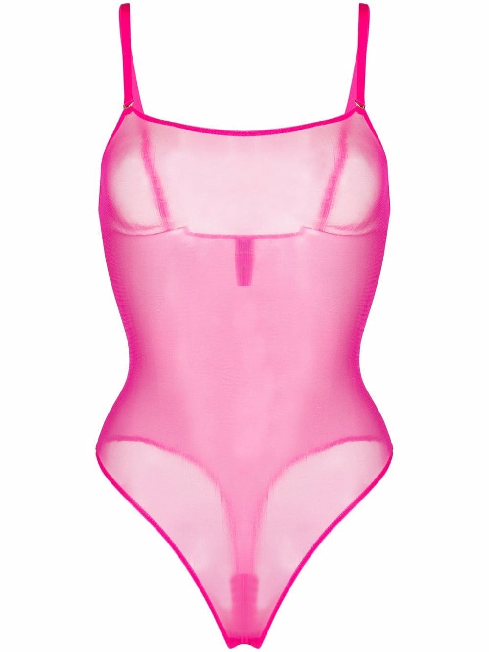 Maison Close hot pink string body von Maison Close