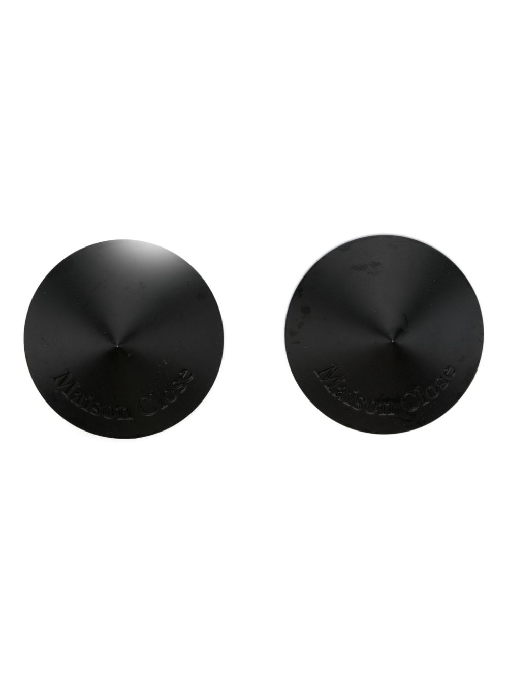 Maison Close logo-engraved metal nipple covers - Black von Maison Close