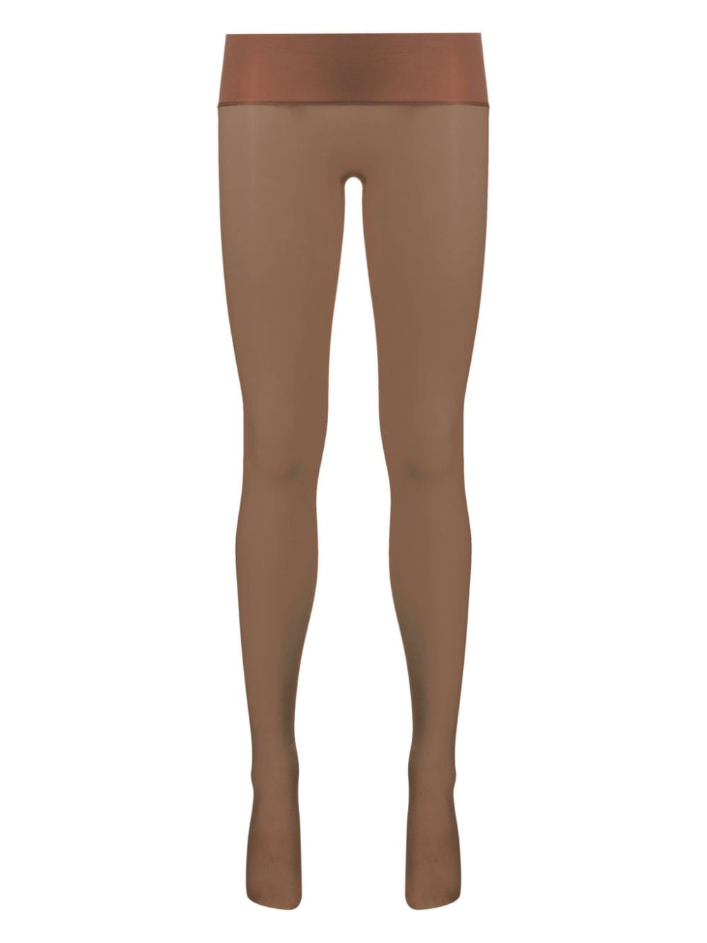 Maison Close logo-intarsia semi-sheer tights - Neutrals von Maison Close