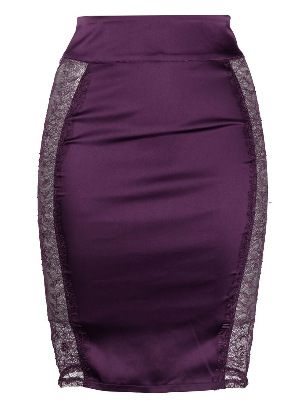 Maison Close side lace-trim skirt - Purple von Maison Close