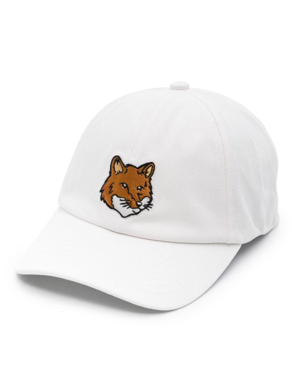Maison Kitsuné Bold Fox cotton baseball cap - White von Maison Kitsuné