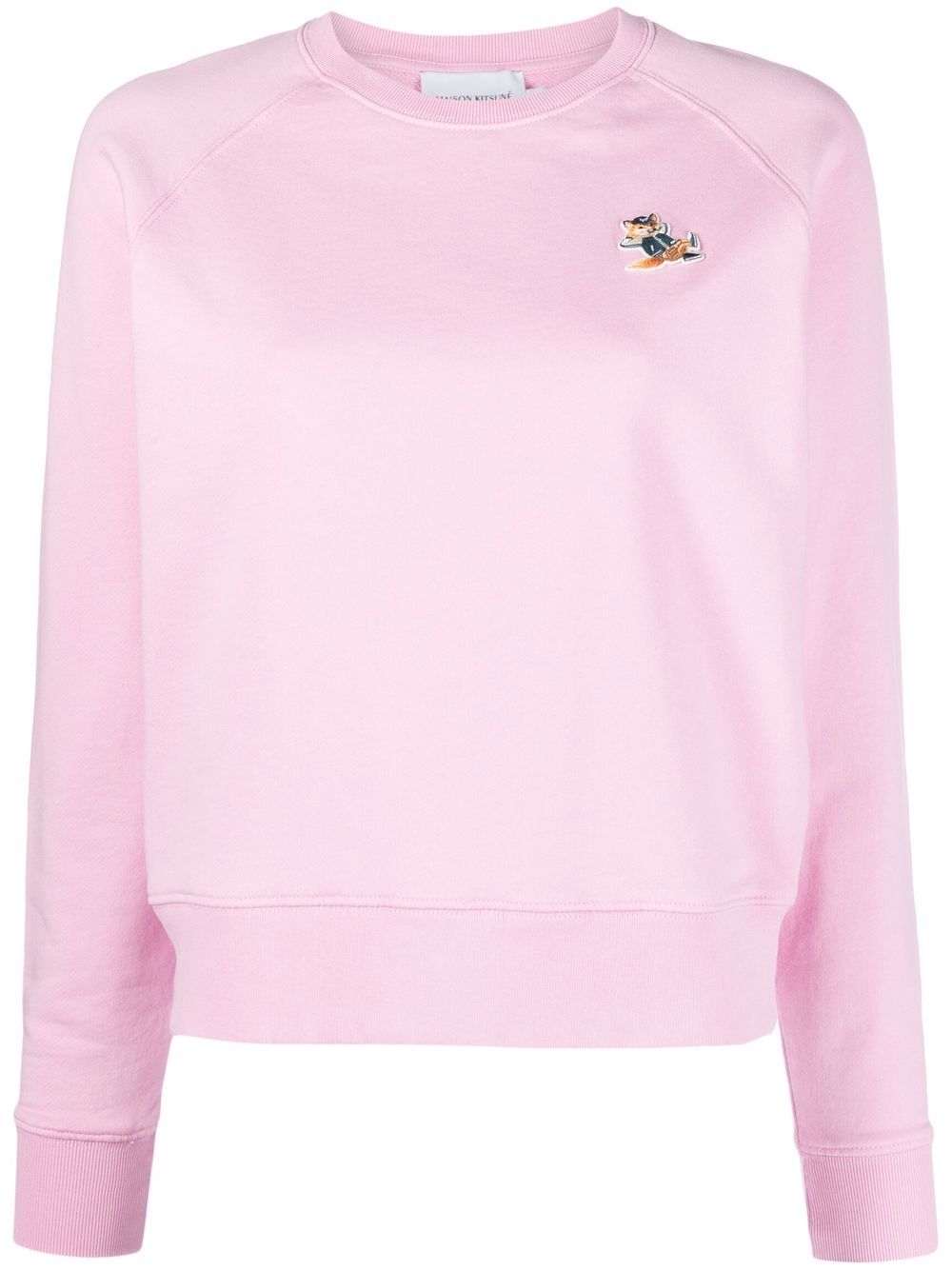 Maison Kitsuné Chillax Fox patch sweatshirt - Pink von Maison Kitsuné