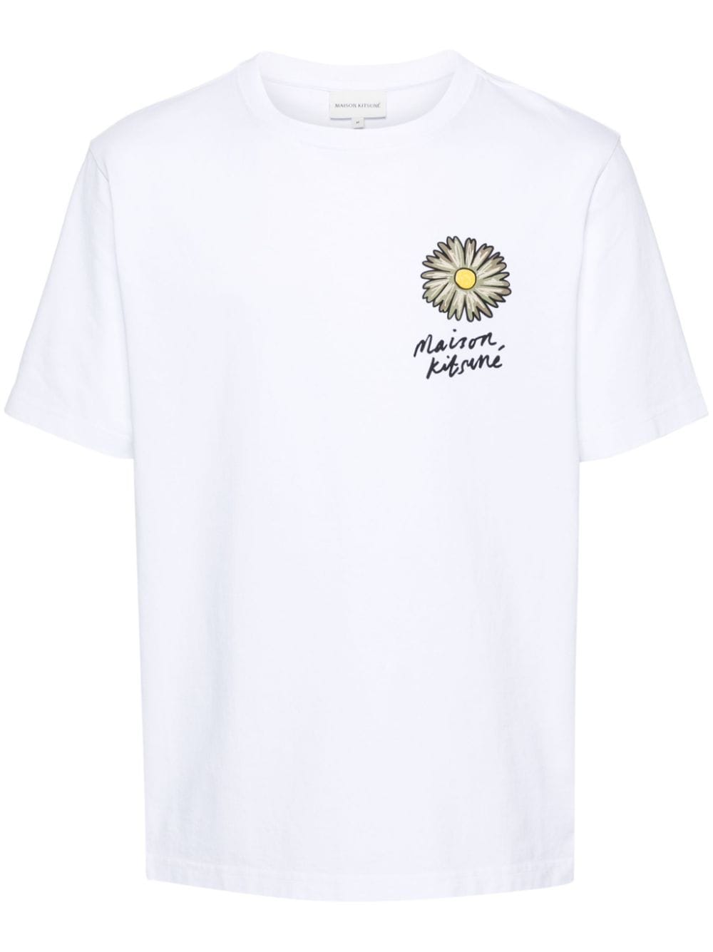 Maison Kitsuné Floating Flower Comfort T-shirt - White von Maison Kitsuné