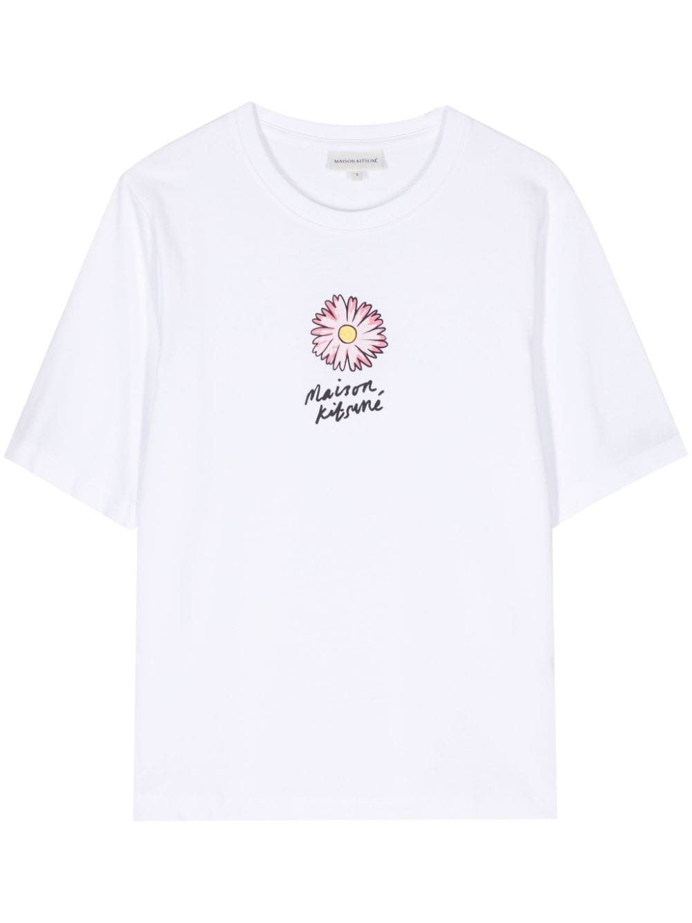 Maison Kitsuné Floating Flower cotton T-shirt - White von Maison Kitsuné