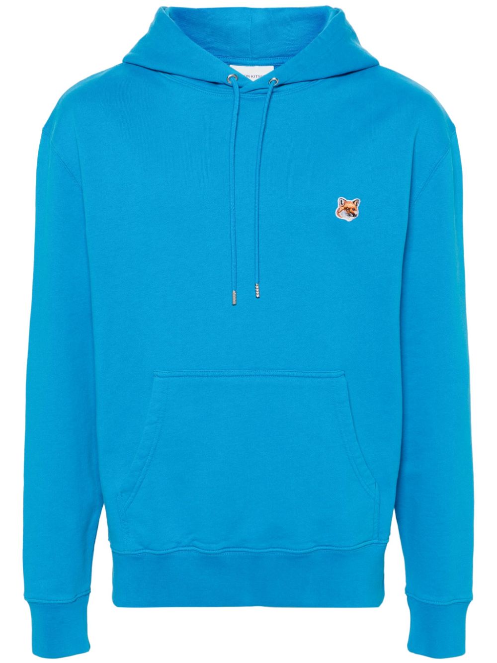 Maison Kitsuné Fox Head cotton hoodie - Blue von Maison Kitsuné