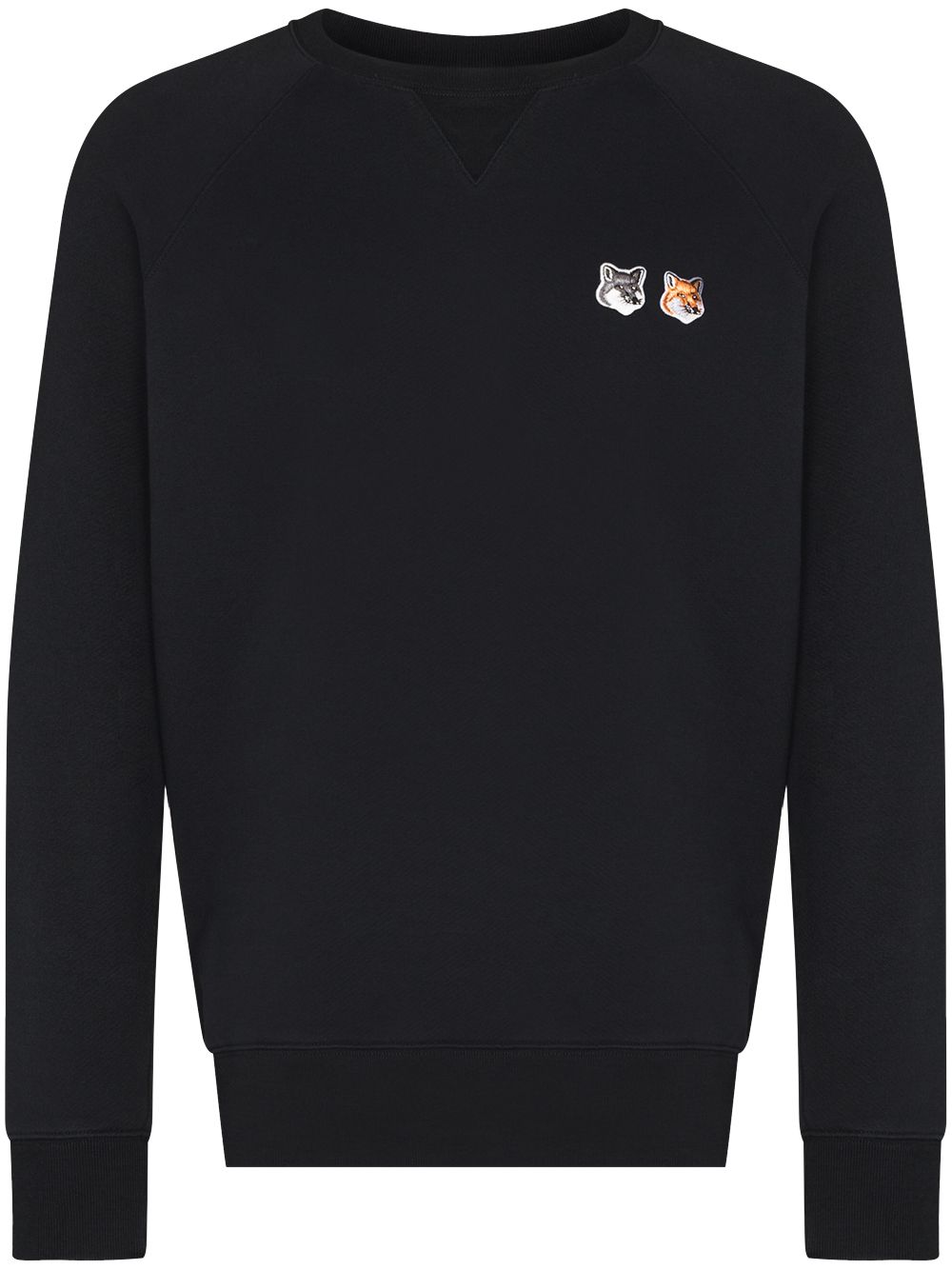 Maison Kitsuné Fox Head cotton sweatshirt - Black von Maison Kitsuné