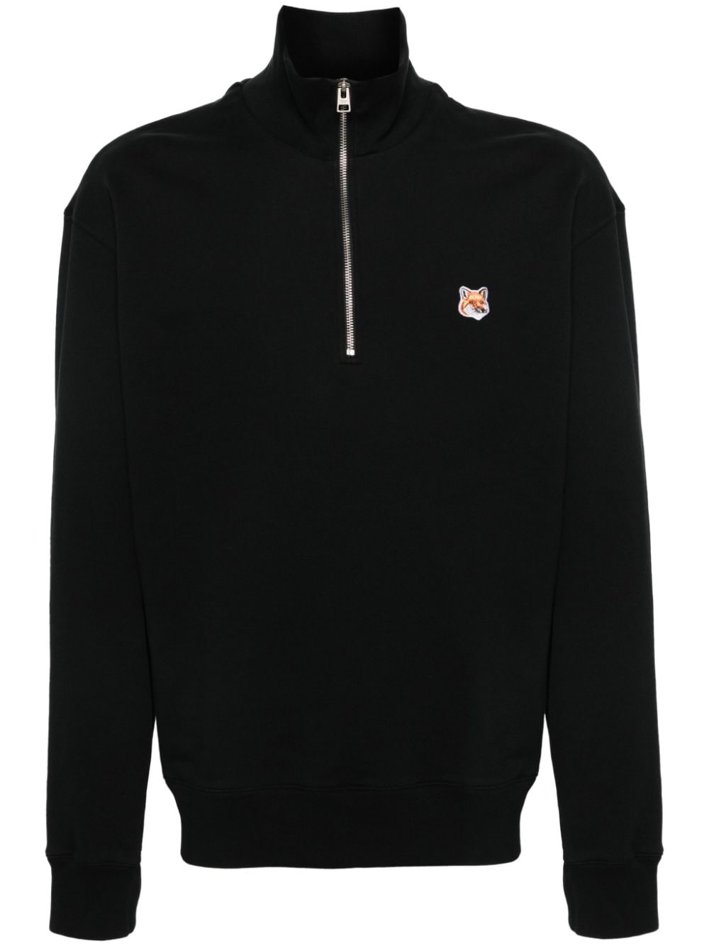 Maison Kitsuné Fox Head cotton sweatshirt - Black von Maison Kitsuné