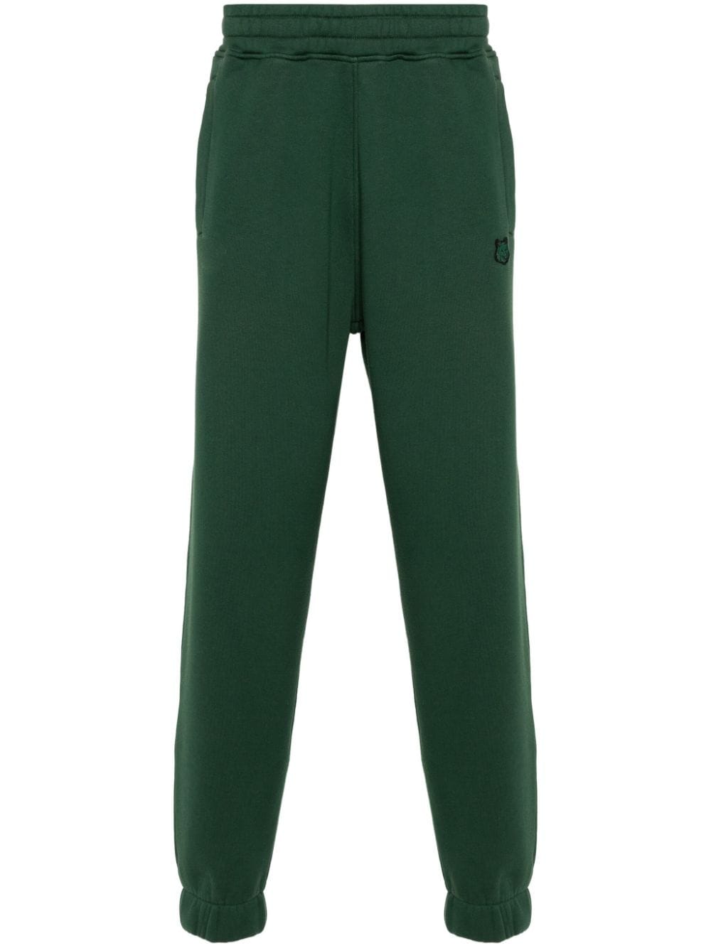 Maison Kitsuné Fox-appliqué cotton track trousers - Green von Maison Kitsuné