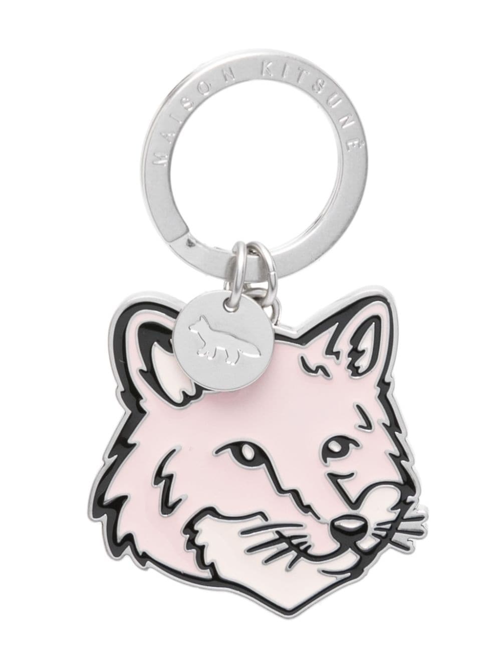 Maison Kitsuné Fox-head keyring - Silver von Maison Kitsuné