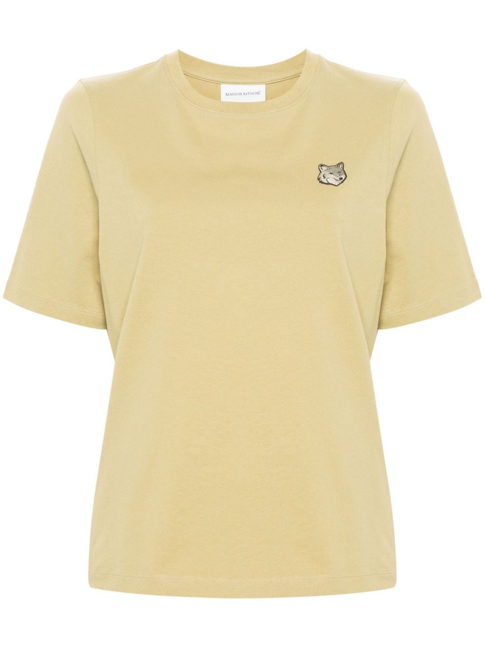 Maison Kitsuné Fox-motif cotton T-shirt - Green von Maison Kitsuné