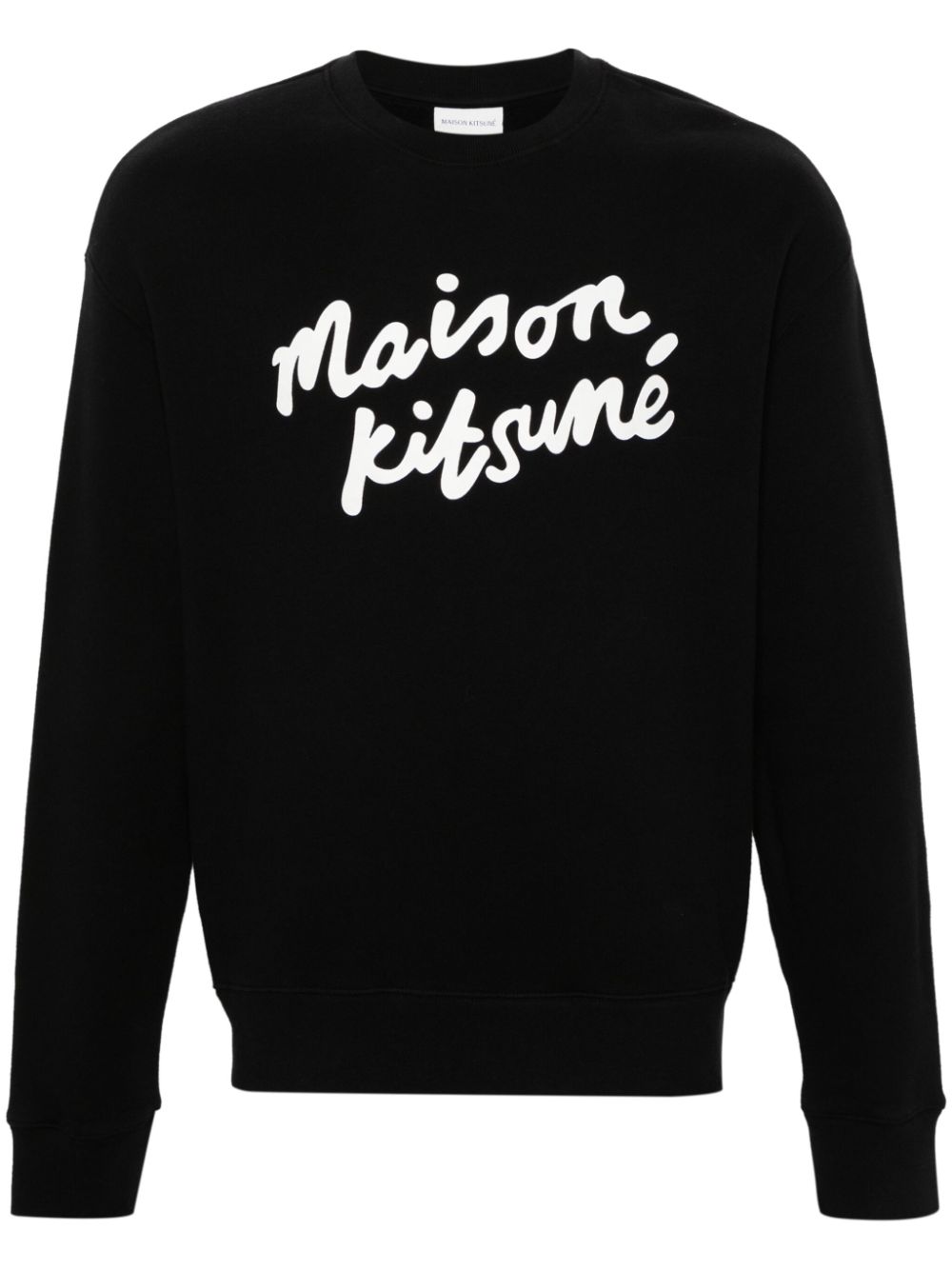 Maison Kitsuné Handwriting Comfort cotton sweatshirt - Black von Maison Kitsuné