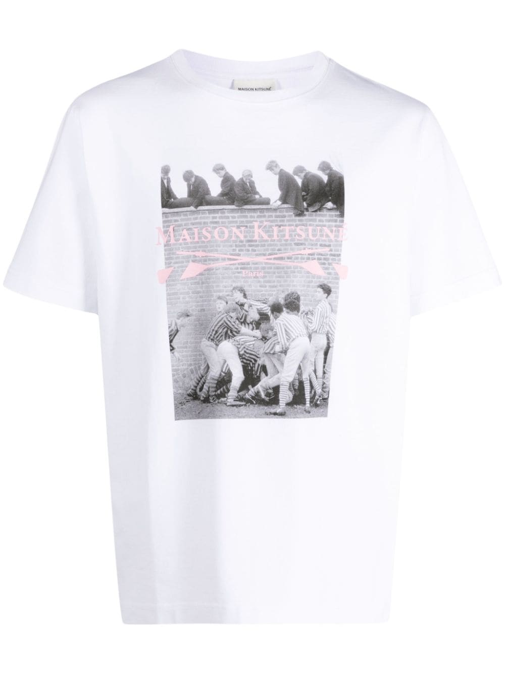 Maison Kitsuné Photograph Comfort cotton T-shirt - White von Maison Kitsuné