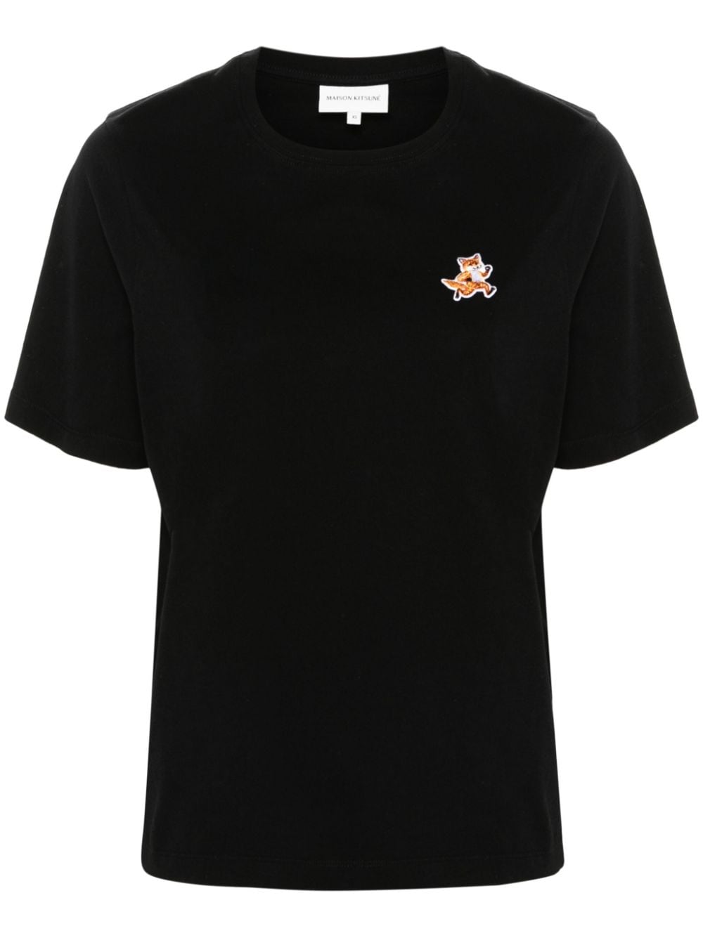 Maison Kitsuné Speedy Fox-appliqué T-shirt - Black von Maison Kitsuné