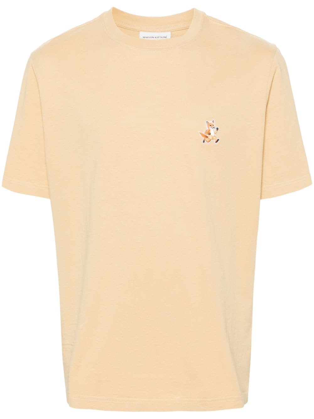 Maison Kitsuné Speedy Fox-patch cotton T-shirt - Yellow von Maison Kitsuné