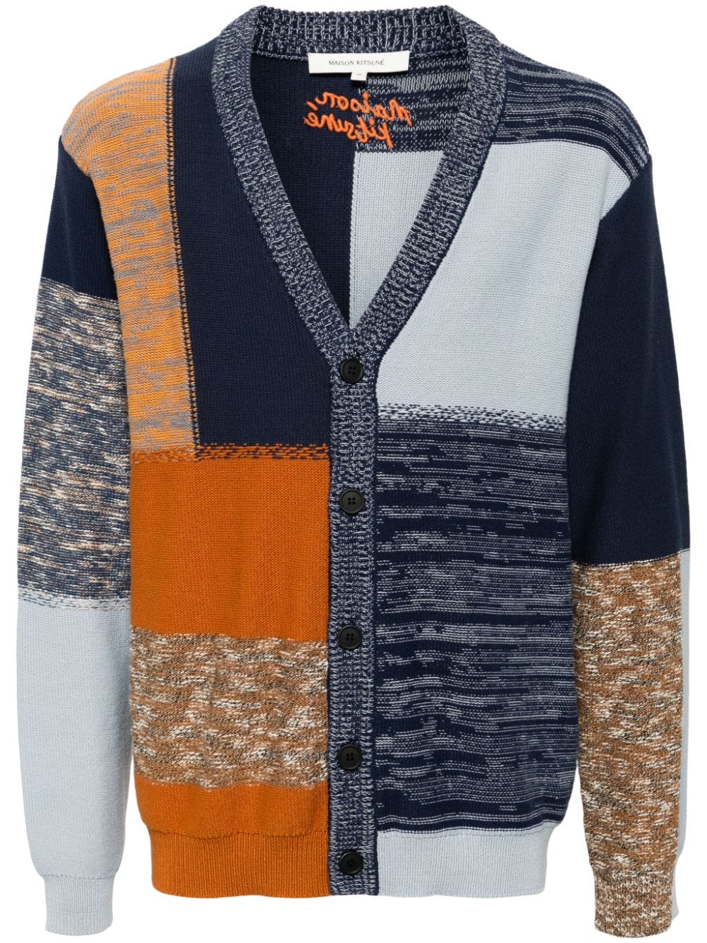 Maison Kitsuné V-neck knit cardigan - Blue von Maison Kitsuné