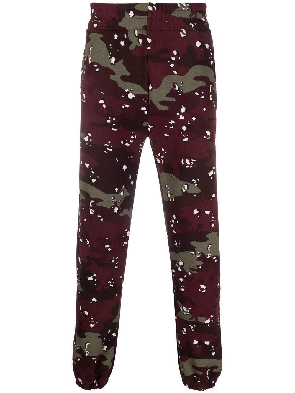 Maison Kitsuné camouflage-print cotton joggers - Red von Maison Kitsuné