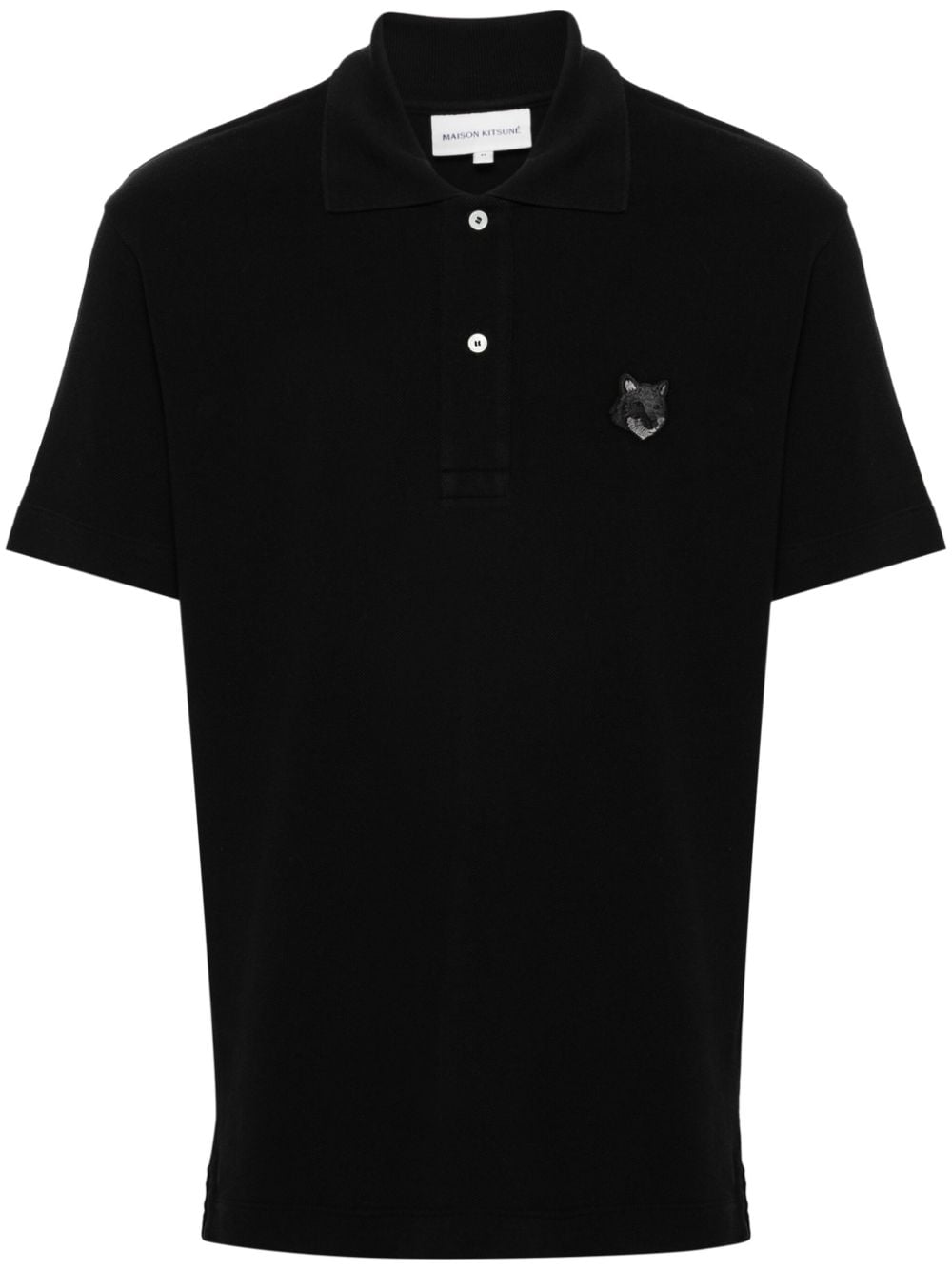 Maison Kitsuné fox-motif polo shirt - Black von Maison Kitsuné