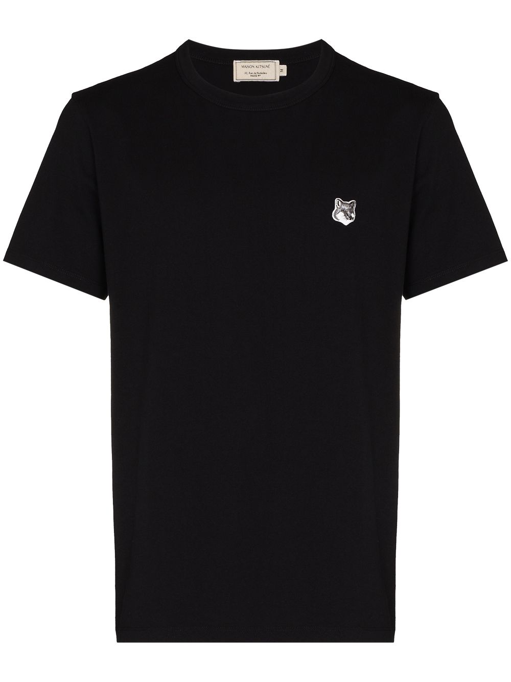 Maison Kitsuné Fox patch short-sleeve T-shirt - Black von Maison Kitsuné