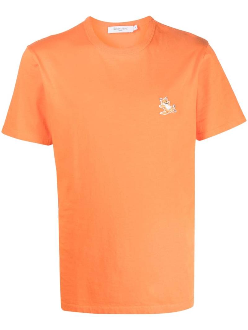 Maison Kitsuné fox patch cotton T-shirt - Orange von Maison Kitsuné