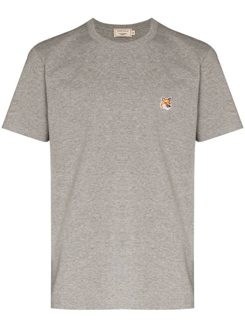 Maison Kitsuné fox-patch T-shirt - Grey von Maison Kitsuné