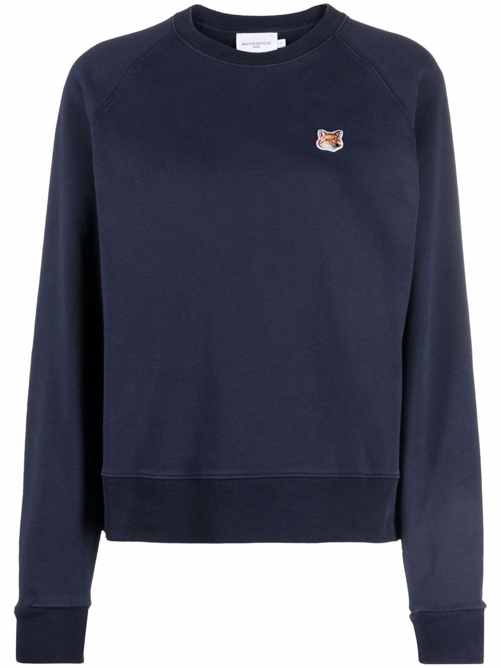 Maison Kitsuné fox-patch sweatshirt - Blue von Maison Kitsuné