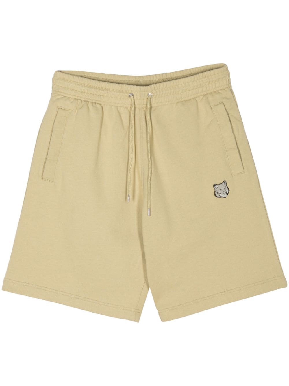 Maison Kitsuné fox-patch track shorts - Green von Maison Kitsuné