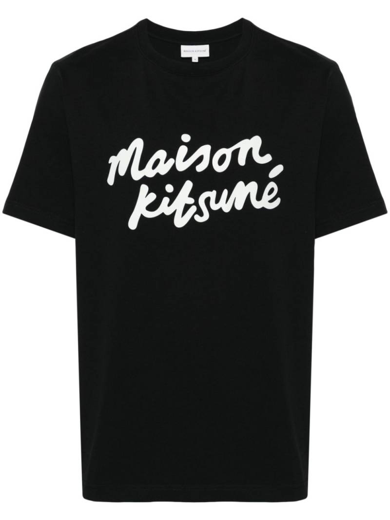 Maison Kitsuné logo-print cotton T-shirt - Black von Maison Kitsuné