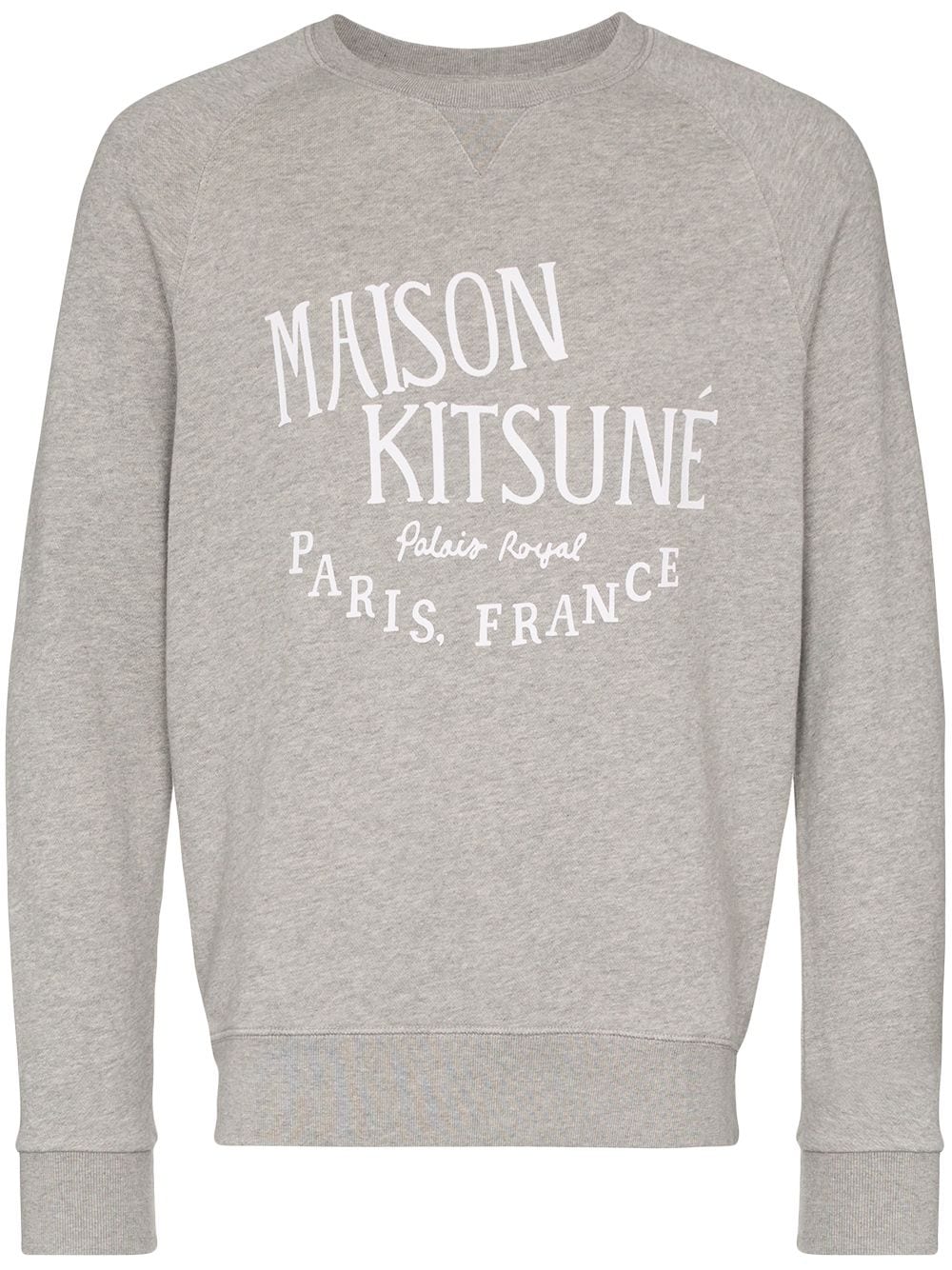 Maison Kitsuné logo print sweatshirt - Grey von Maison Kitsuné