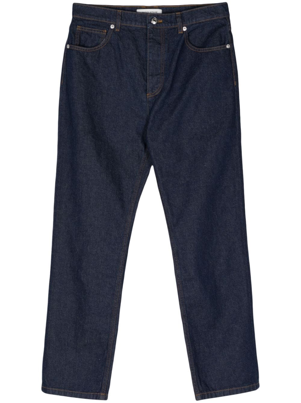 Maison Kitsuné mid-rise straight-leg trousers - Blue von Maison Kitsuné