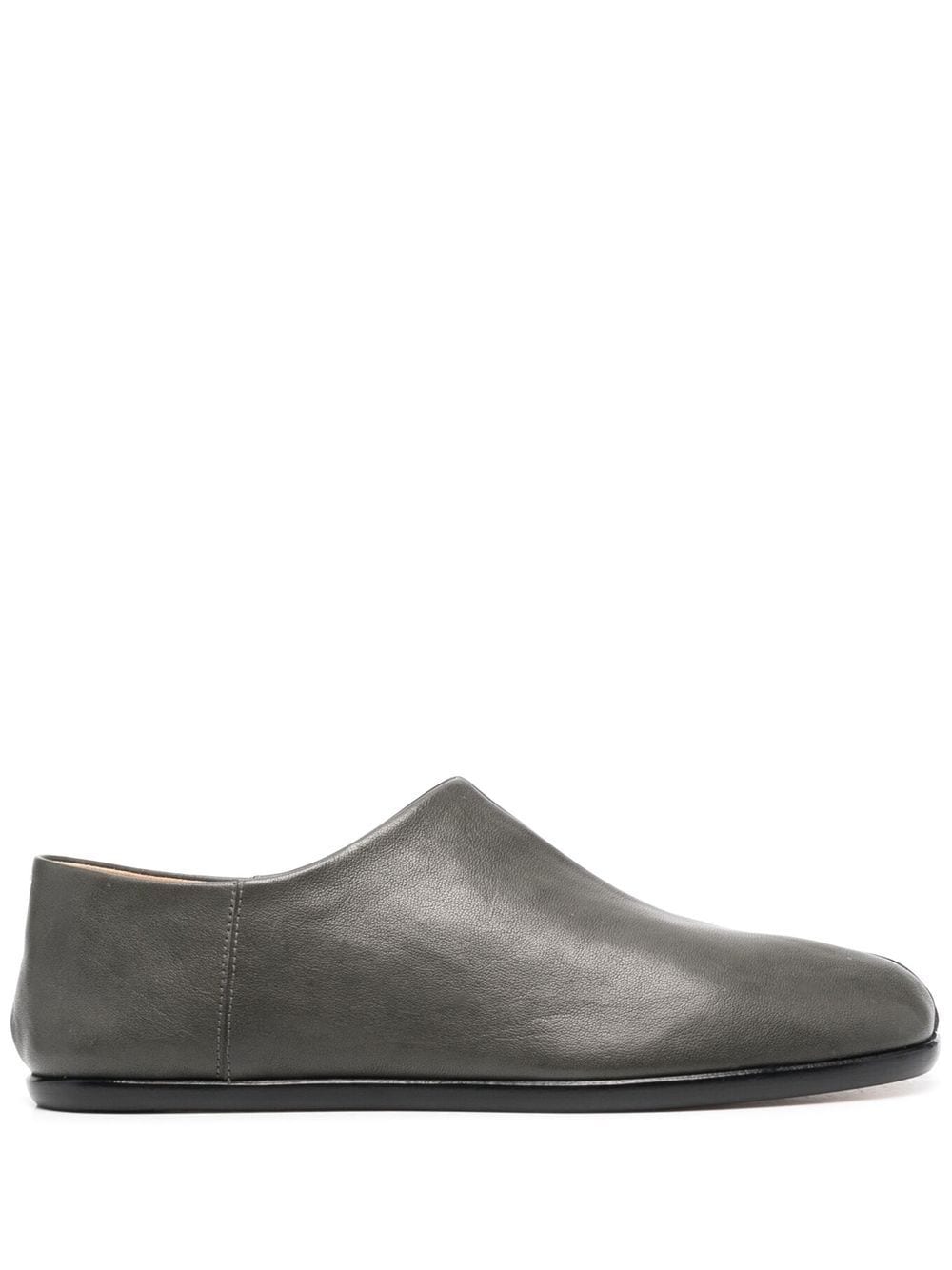 Maison Margiela Tabi leather babouche shoes - Grey von Maison Margiela