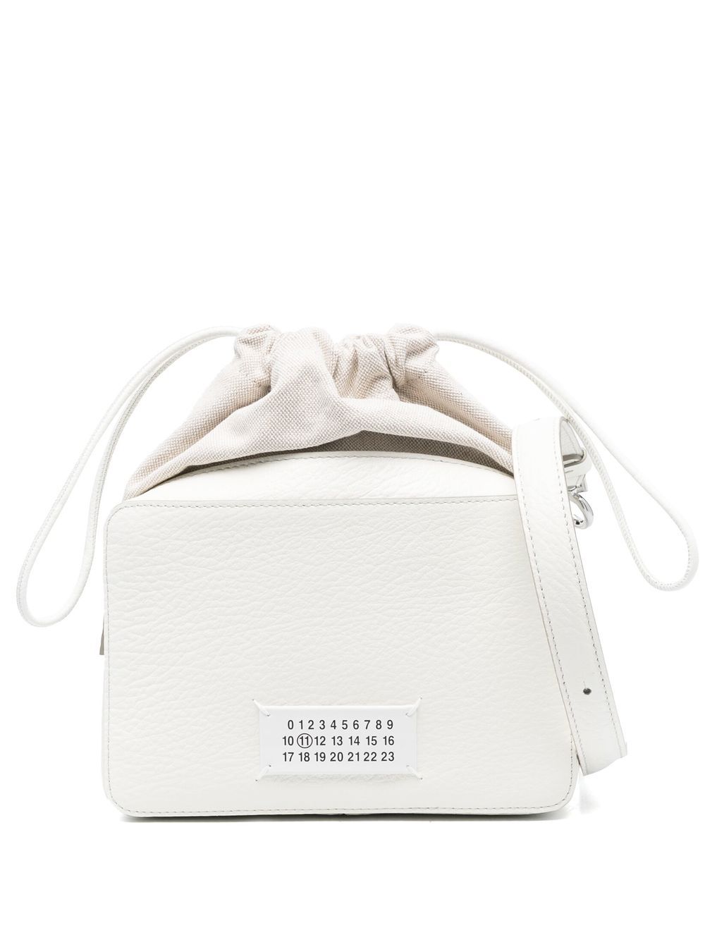 Maison Margiela logo-appliqué crossbody bag - White von Maison Margiela