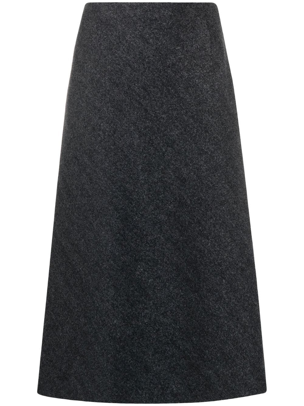 Maison Margiela herringbone A-line skirt - Grey von Maison Margiela