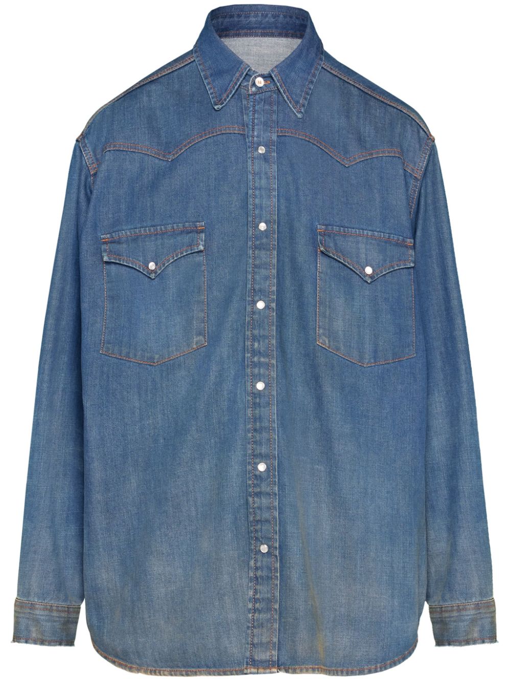 Maison Margiela Americana denim shirt - Blue von Maison Margiela