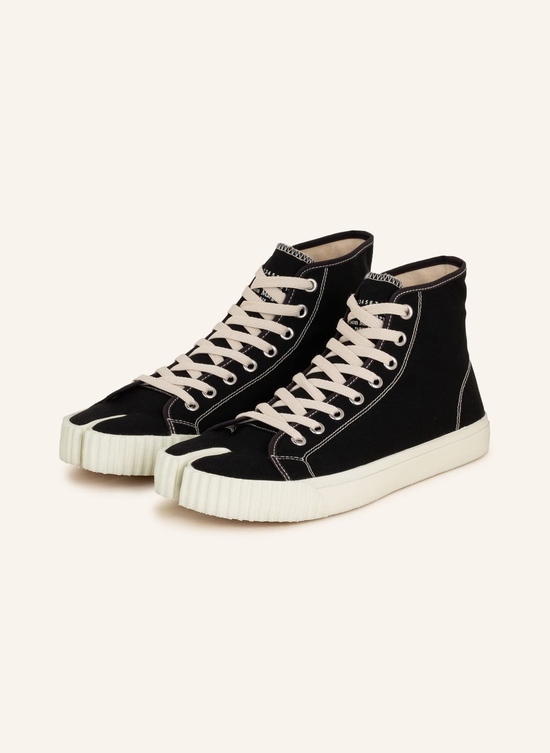 Maison Margiela Hightop-Sneaker Tabi schwarz von Maison Margiela