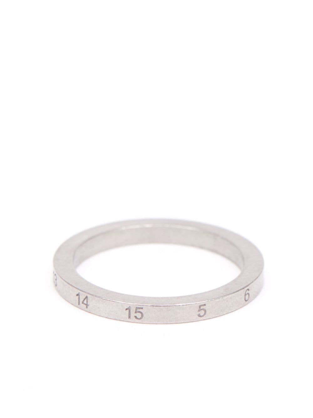 Maison Margiela Numerical engraved ring - Silver von Maison Margiela