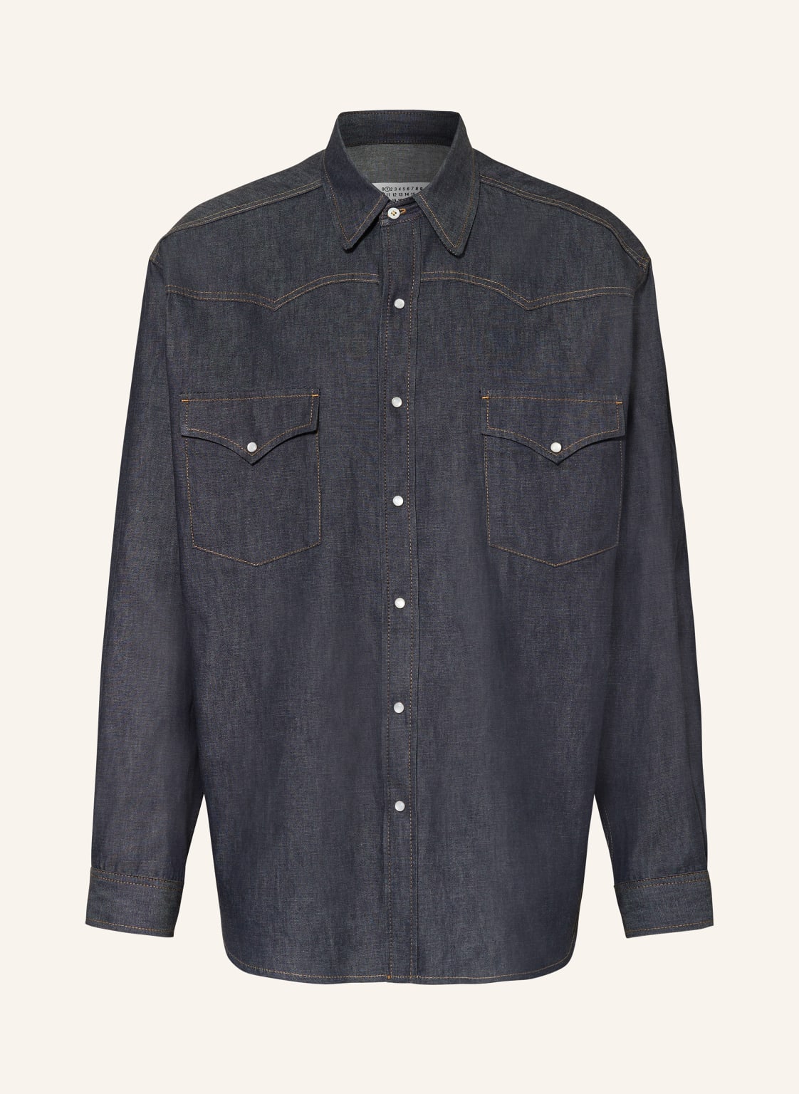 Maison Margiela Overshirt In Jeansoptik blau von Maison Margiela