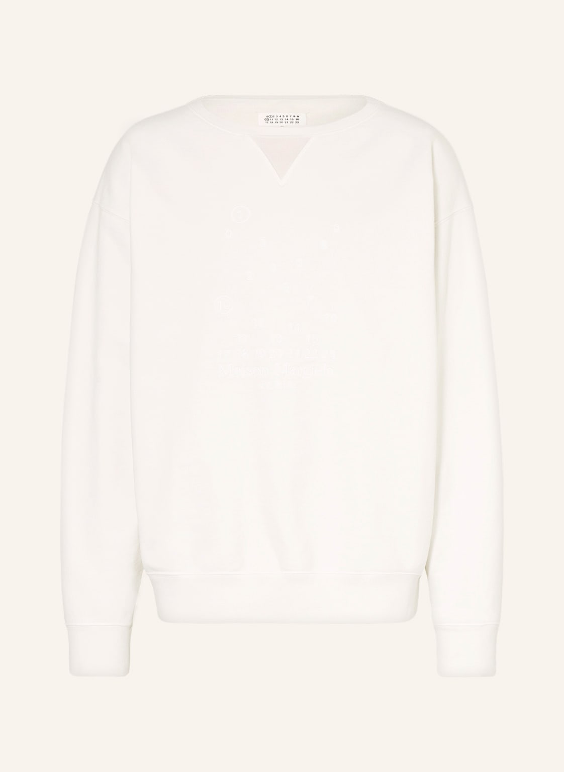 Maison Margiela Oversized-Sweatshirt weiss von Maison Margiela