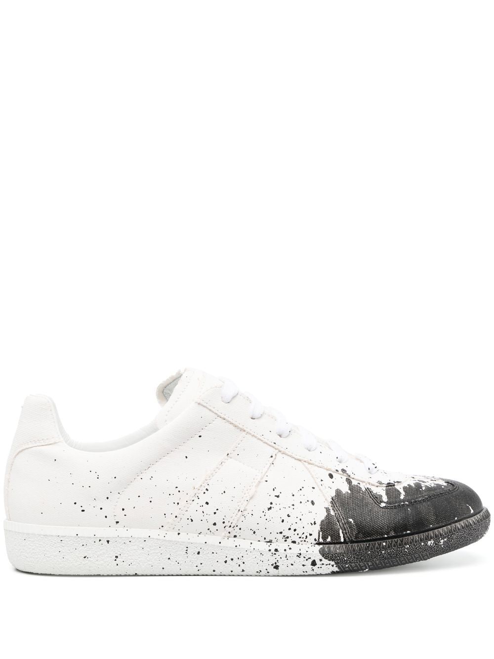 Maison Margiela Replica Paint-Splatter low-top sneakers - White von Maison Margiela