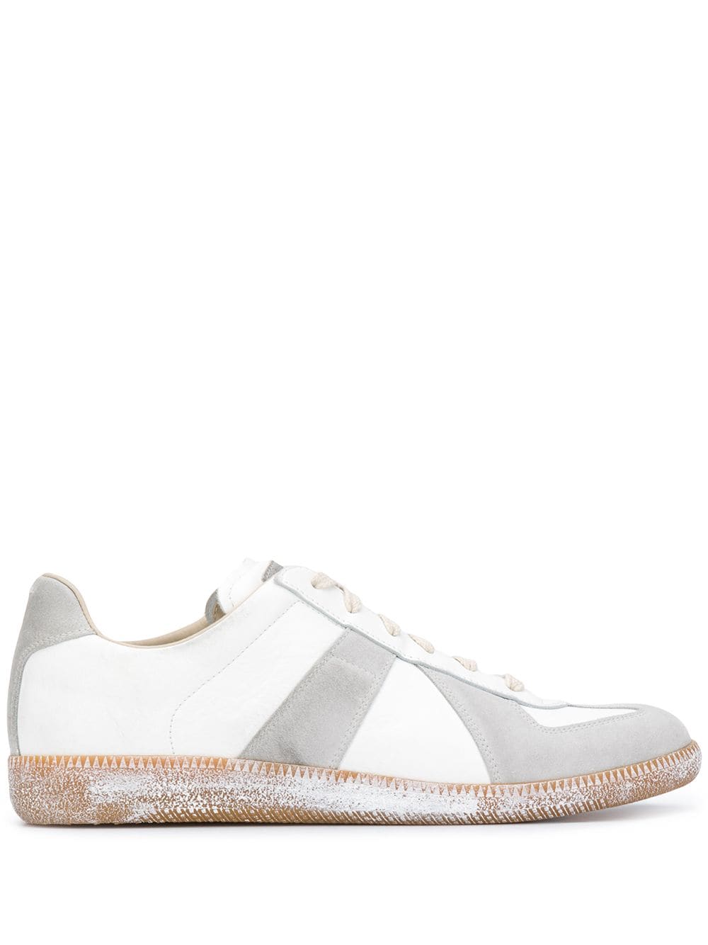 Maison Margiela Replica low-top leather sneakers - White von Maison Margiela