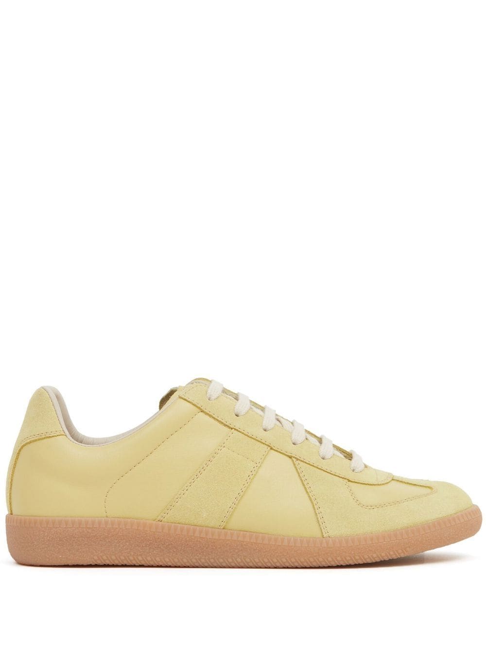 Maison Margiela Replica low-top leather sneakers - Yellow von Maison Margiela